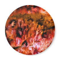 Fire Hands Refrigerator Magnets