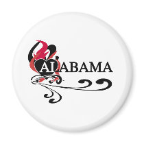 Fire Heart Alabama Magnet