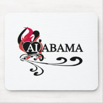 Fire Heart Alabama Mouse Mats