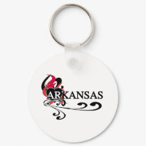 Fire Heart Arkansas keychains
