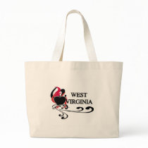 Fire Heart West Virginia Canvas Bags