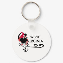 Fire Heart West Virginia keychains by USAstates Fire Heart West Virginia keychains