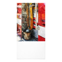 Fire Hose, Bucket and Nozzle Photo Card Template