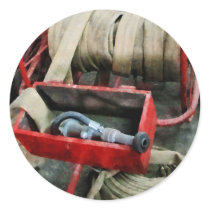Fire Hose Round Stickers