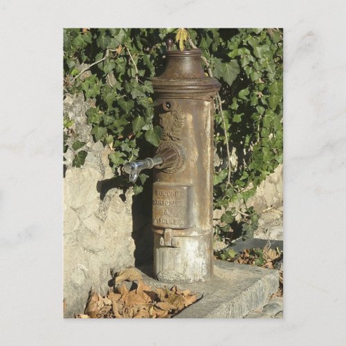 Fire hydrant postcard