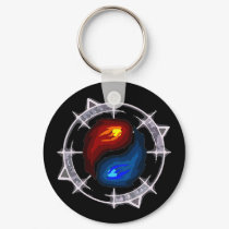 Fire, Ice and Arcane Keychain