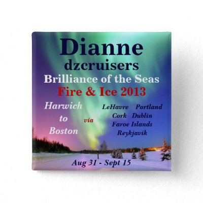 fire ice brilliance 2013 august name tag pinback buttons