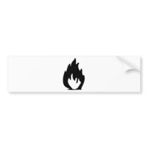 fire icon bumper stickers