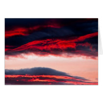 Fire in clouds cards