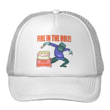 Fire In The Hole 25th Birthday Gifts Trucker Hat