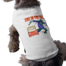 Fire In The Hole 80th Birthday Gifts Dog Tee Shirt
