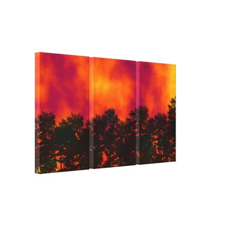Fire in the Sky 2 Wrapped Canvas Print