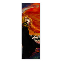 Fire In The Sky Bookmark 2 business cards by Flynn_the_Cat Fire In The Sky Bookmark 2 business cards