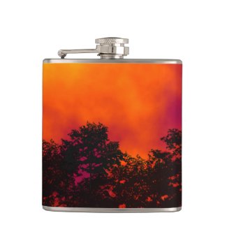 Fire in the Sky Hip Flask