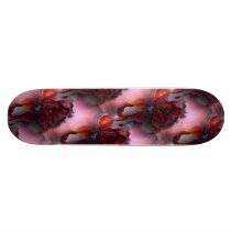 Fire Inside Agate Abstract Art Skateboard
