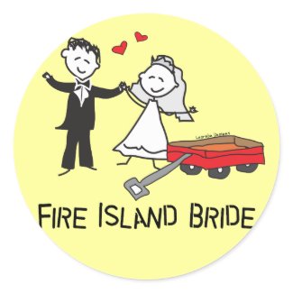 Fire Island Bride sticker