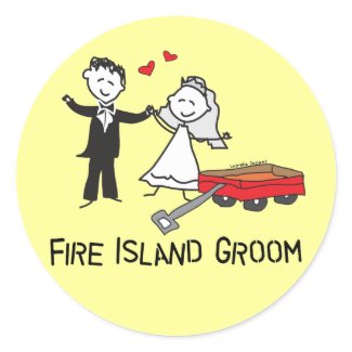 Fire Island Groom sticker
