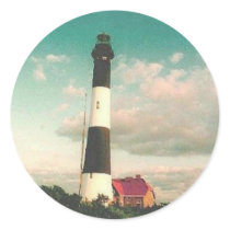 'Fire Island Lighhouse at Sunset' Stickers