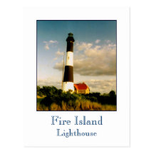 'Fire Island Lighthouse at Sunset' Postcard