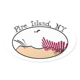 Fire Island sticker