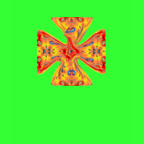 Fire Kaleidoscope Cross t-shirts by Dragonmaster45 Fire Kaleidoscope Cross t-shirts