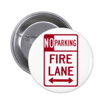Fire Lane No Parking Sign Pin