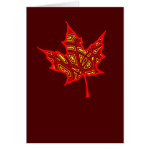 Fire Leaf Card
