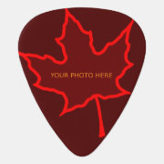 Fire Leaf Photo Template Guitar Pick