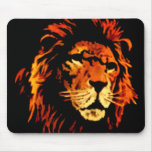Fire Lion - African Lion King of the Jungle Mousepad