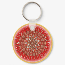 Fire Mandala Key Chain keychains