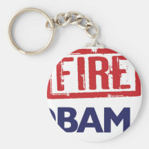 Fire Obama Key Chain