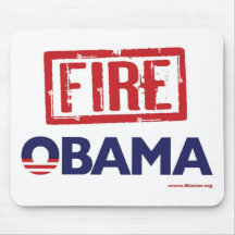 Fire Obama Mouse Pad