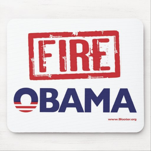 Fire Obama Mouse Pad