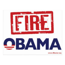 Fire Obama Postcard