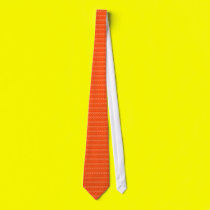 Fire Orange Tie - Hugs and Kisses - Orange