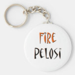 Fire Pelosi Orange And Black Design Key Chain