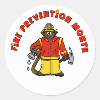 prevention fire month stickers ver customize gifts zazzle