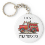 Fire Pumper Rescue Truck Keychain ILFT