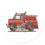 Fire Pumper Rescue Truck Sticker