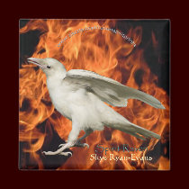 FIRE RAVEN Magnet by RavenSpiritPrints FIRE RAVEN Magnet