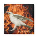 FIRE RAVEN Magnet by RavenSpiritPrints FIRE RAVEN Magnet