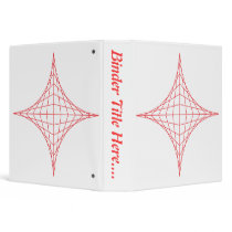 Fire (red) - 1.5" 3 ring binders