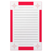 Fire (red) stationery