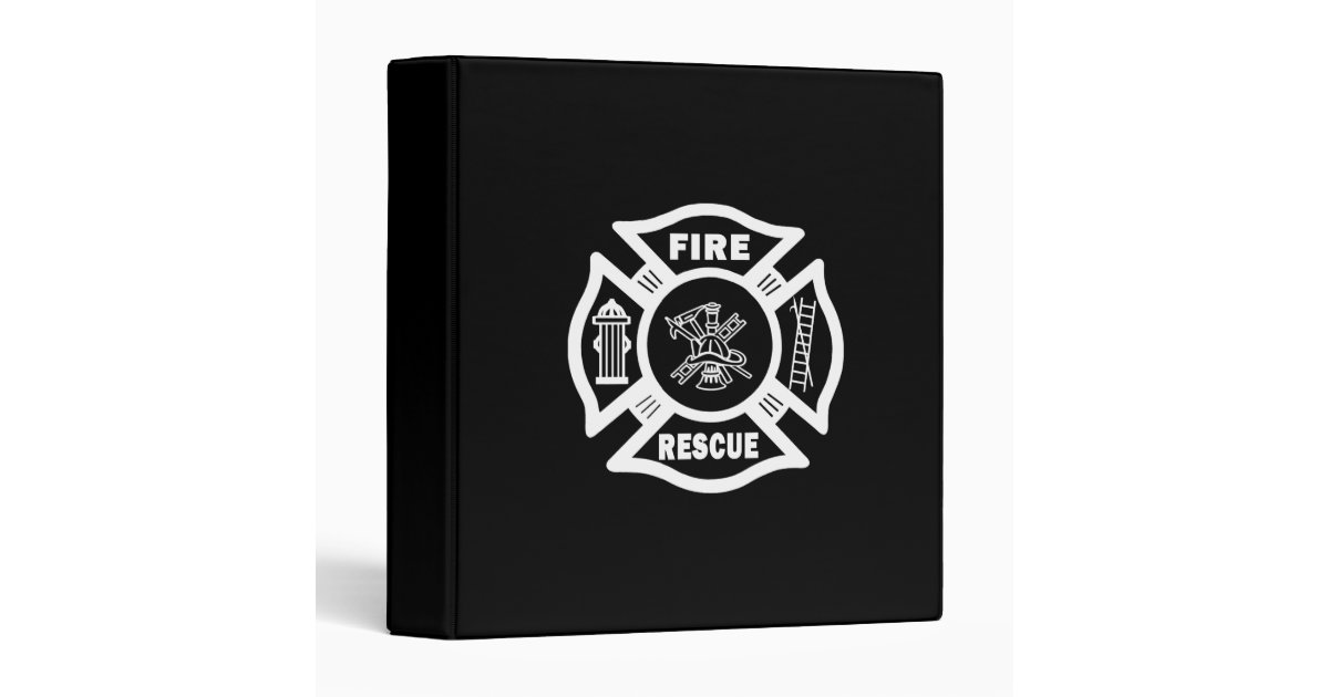 Fire Rescue Binder Zazzle