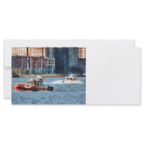 Fire Rescue Boat Hudson River Custom Rack Cards