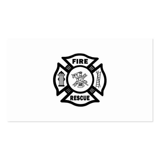Fire Rescue Business Cards (front side)
