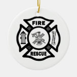 Fire Rescue Christmas Tree Ornaments
