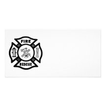 Fire Rescue Customized Photo Card
