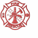 Fire Rescue Embroidered Polo Shirt