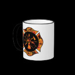 Fire Rescue Flaming Cross Mug mugs